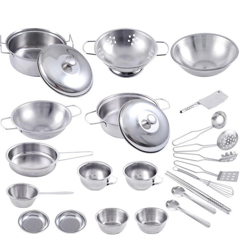 Stainless Steel Children's Kitchen Utensil Set