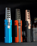 Rechargeable blowtorch with high propulsion flame 